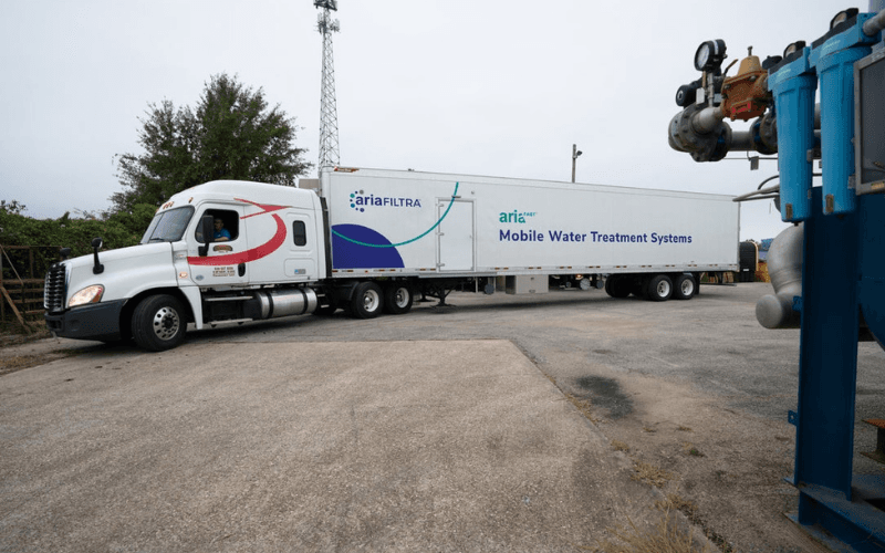Aria FAST mobile trailer water treatment system