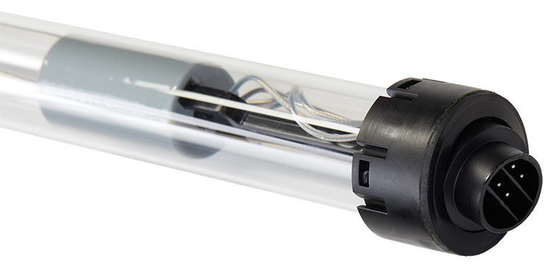 A photo of the new Integra Lamp Assembly, now available with a UV module upgrade of your TrojanUV3000Plus system
