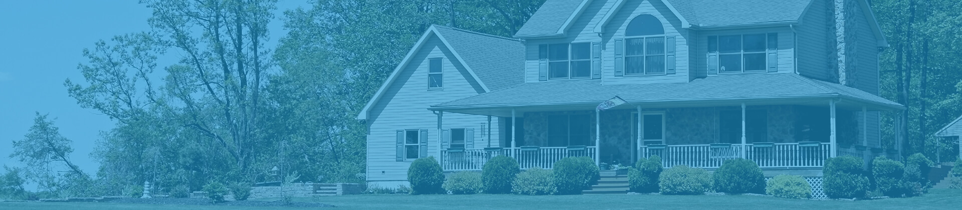 Country home with wraparound porch